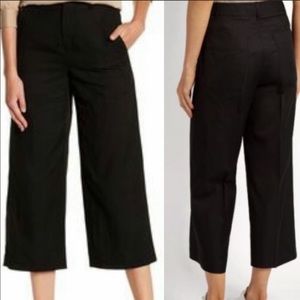 VINCE Wide Leg Crop Pants Black